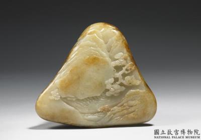 图片[2]-Jade carving in the shape of a mountain with figure of a returning cow-herd, Qing dynasty (1644-1911)-China Archive